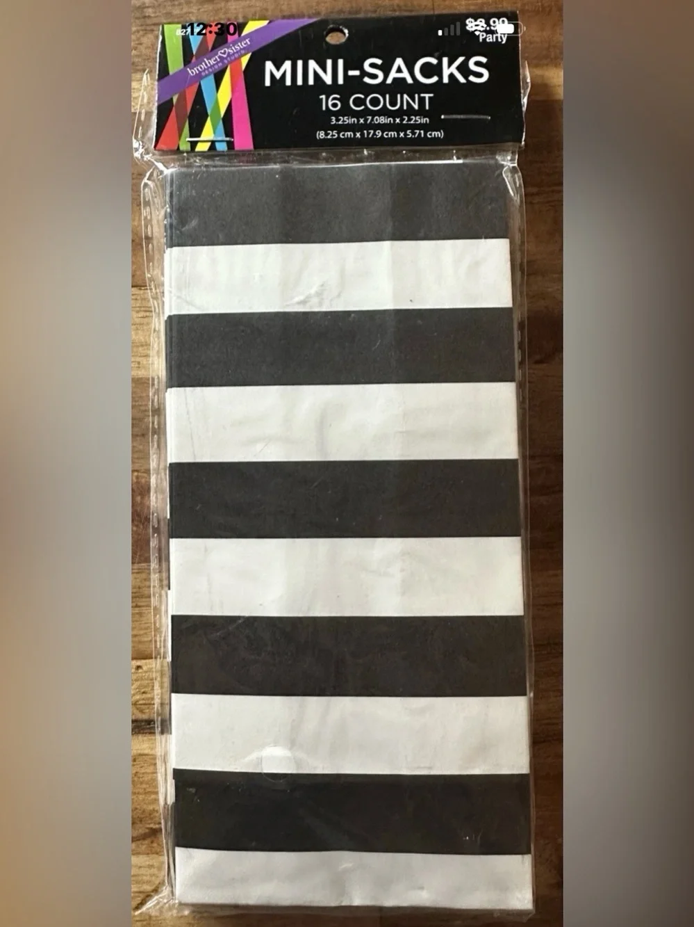 Black and White Striped Party Tableware Set - Classic Stripes